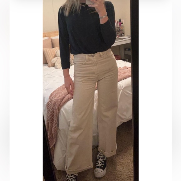 BDG Urban Outfitters Tan Wide Leg Jeans - Picture 3 of 4